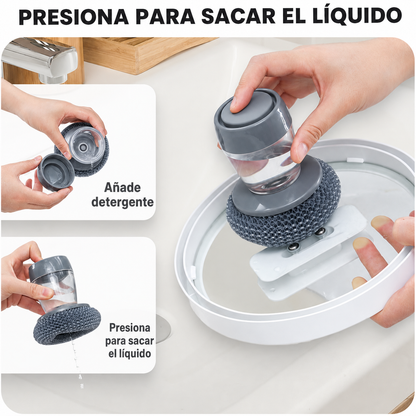 Cepillo con dispensador de jabon