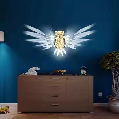 lámpara de pared con impresión 3D de resina búho - additional image 12