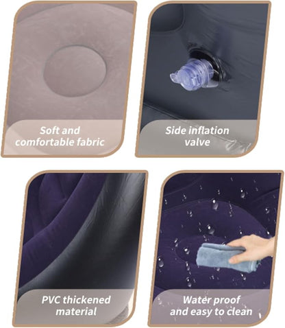 Sofá Cama Inflable Portátil con Reposapiés - additional image 4