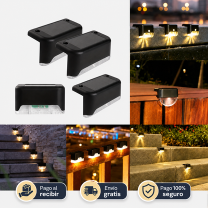 Luz solar para escaleras pack 2und