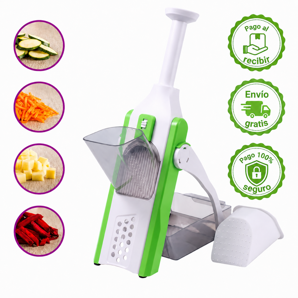 Cortadora de alimentos 4 en 1