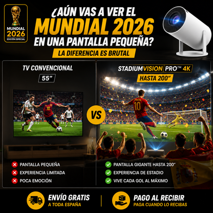 🏟️ StadiumVision Pro™ 4K | Vive el Mundial 2026 en Pantalla Gigante