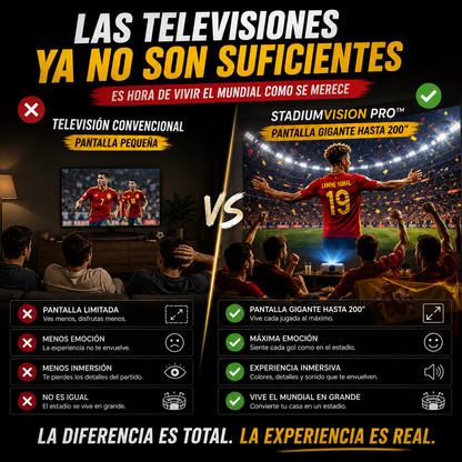 🏟️ StadiumVision Pro™ 4K | Vive el Mundial 2026 en Pantalla Gigante