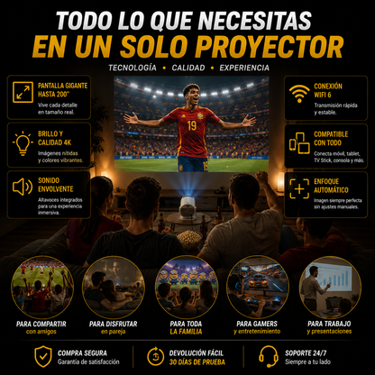 🏟️ StadiumVision Pro™ 4K | Vive el Mundial 2026 en Pantalla Gigante