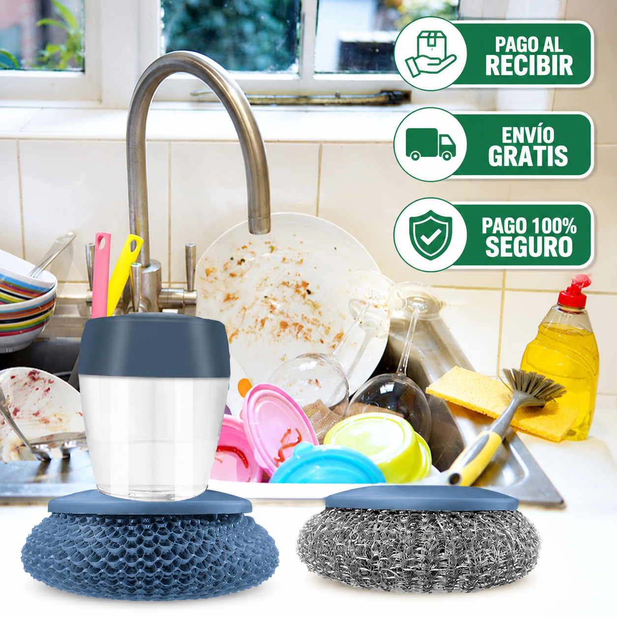Cepillo con dispensador de jabon