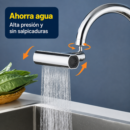 Grifo 4 en 1 Giratorio 1080° con Cascada | Máxima Flexibilidad y Alcance