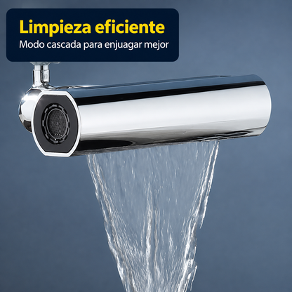 Grifo 4 en 1 Giratorio 1080° con Cascada | Máxima Flexibilidad y Alcance