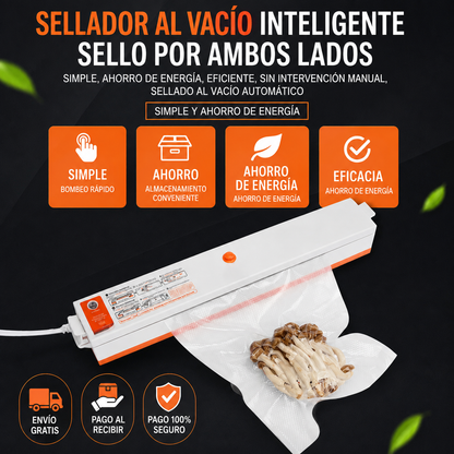 Sellador al Vacío 2 en 1 | Conserva tus Alimentos por Más Tiempo