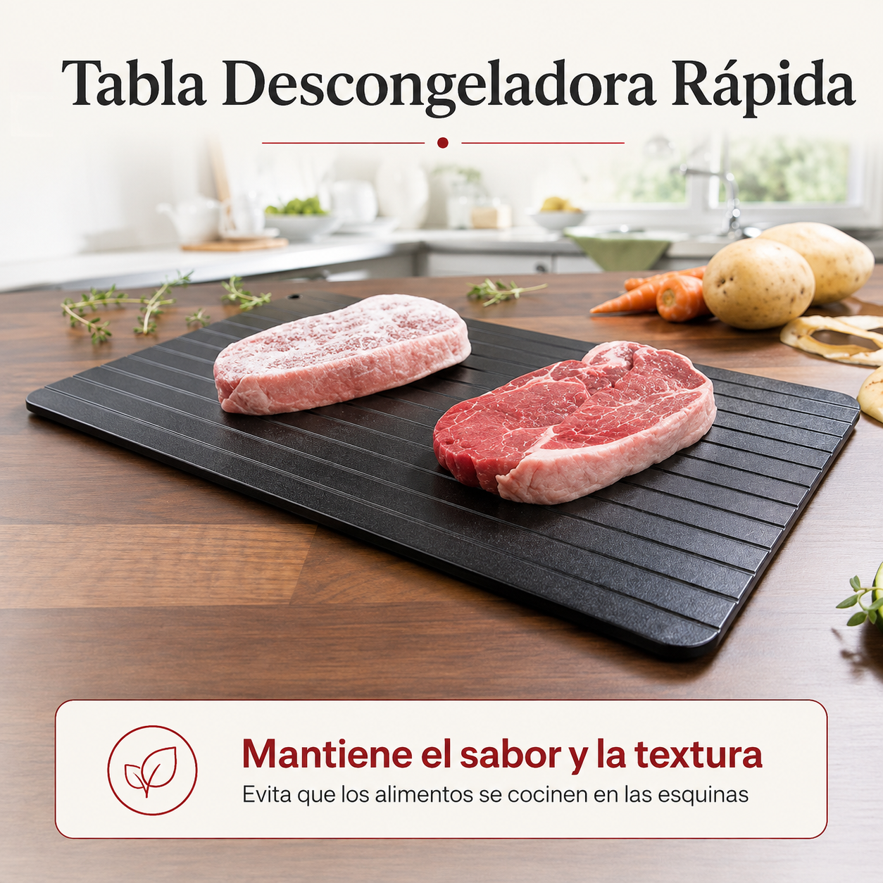 Tabla Descongeladora Rápida | Descongela Alimentos Fácilmente