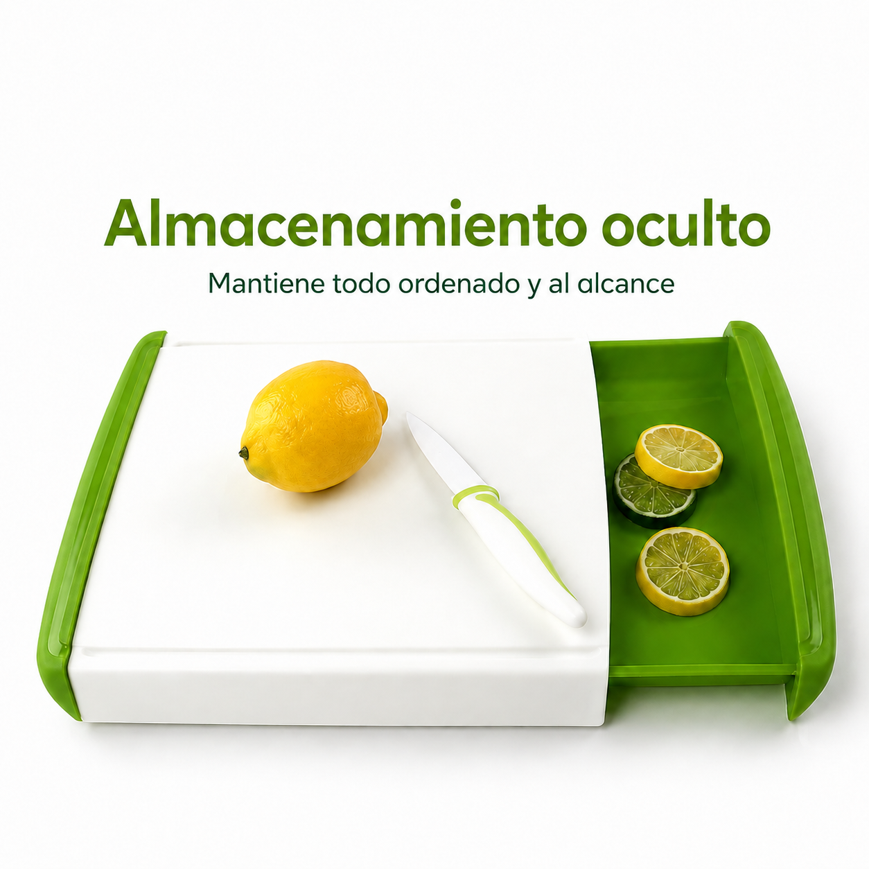 Tabla de Corte Multifuncional con Cajón | Corta, Organiza y Cocina Más Fácil