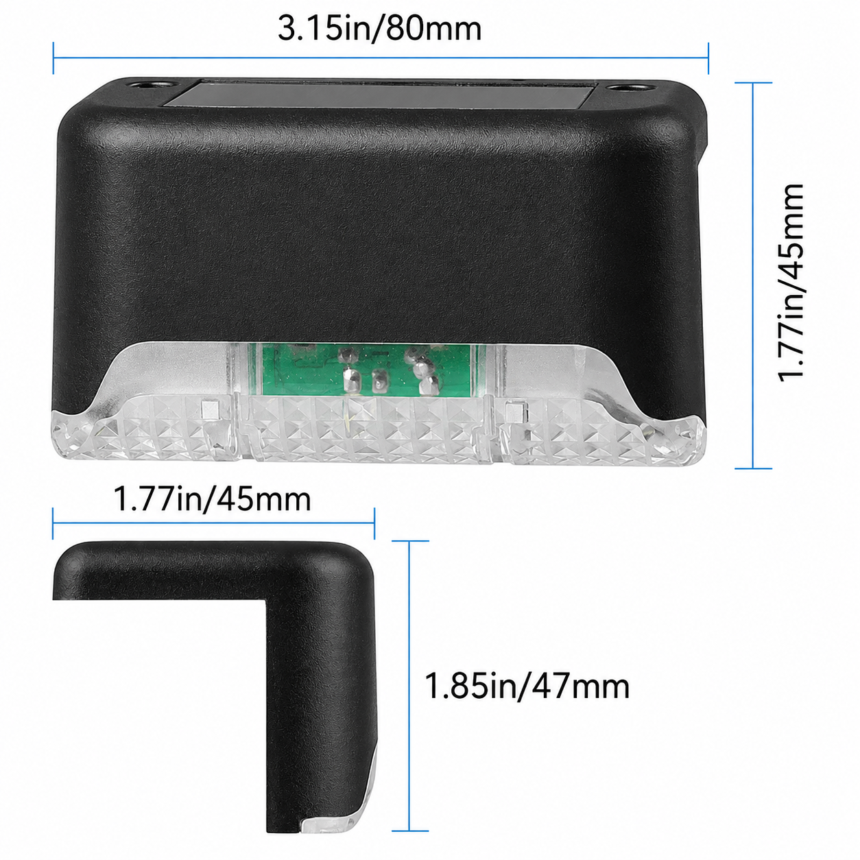 Luz solar para escaleras pack 2und