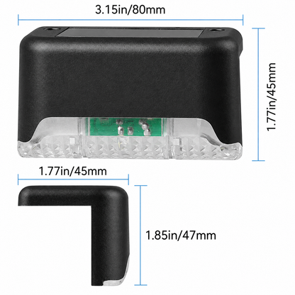 Luz solar para escaleras pack 2und