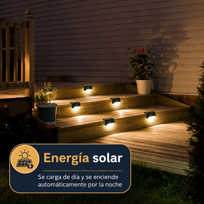 Luz solar para escaleras pack 2und