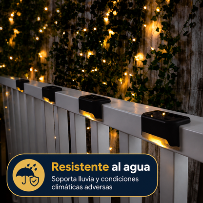 Luz solar para escaleras pack 2und