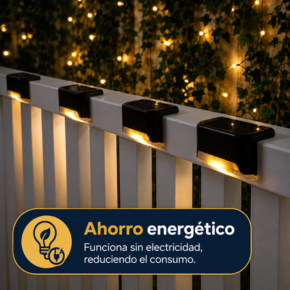 Luz solar para escaleras pack 2und