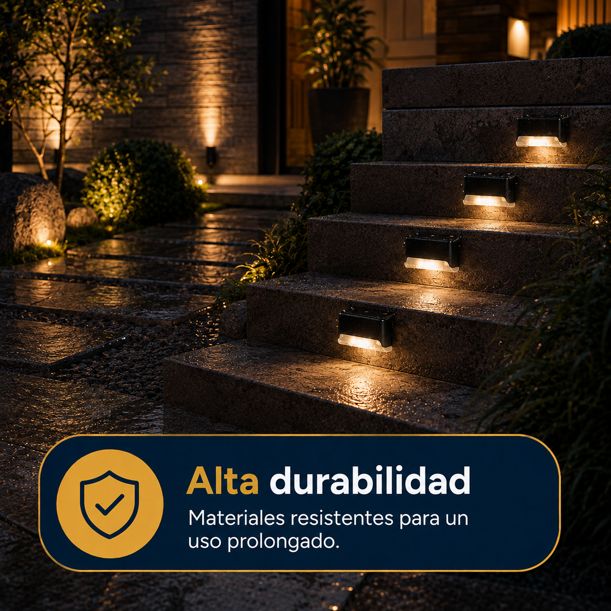 Luz solar para escaleras pack 2und
