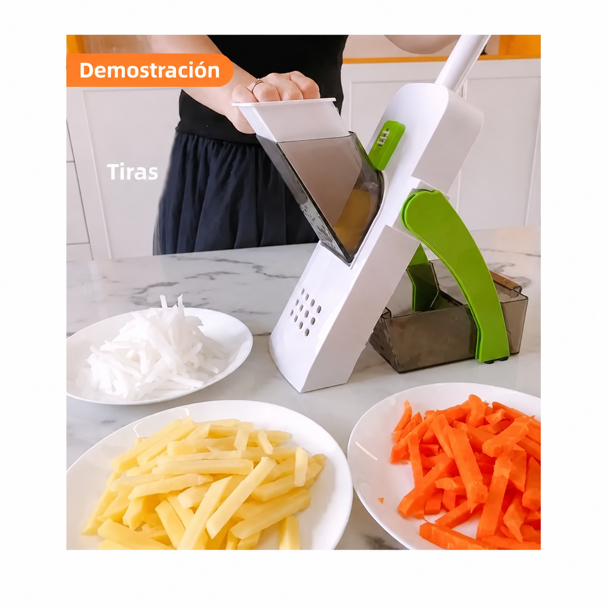 Cortadora de alimentos 4 en 1