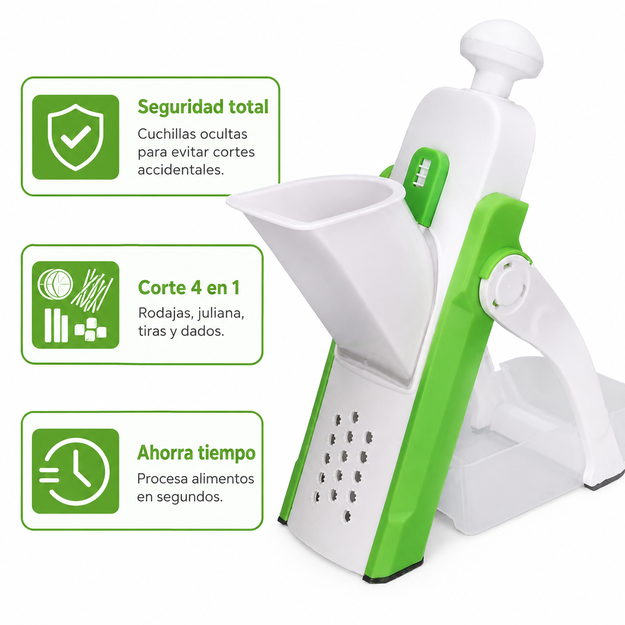 Cortadora de alimentos 4 en 1
