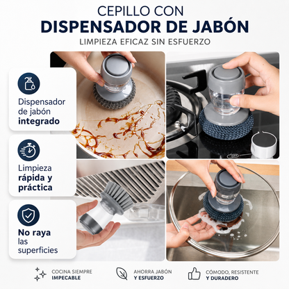 Cepillo con dispensador de jabon