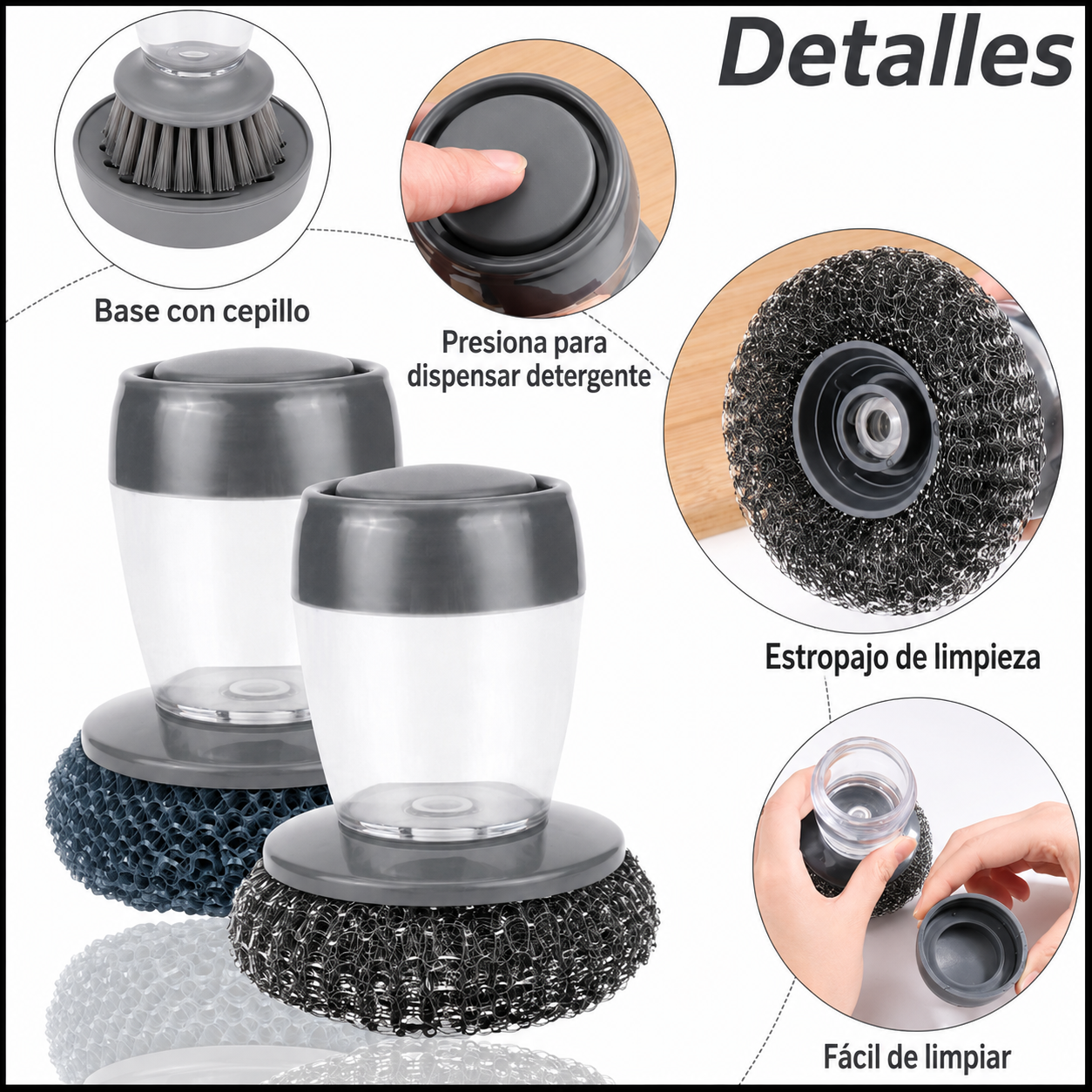 Cepillo con dispensador de jabon