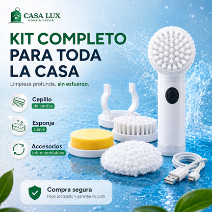 🧽 CEPILLO DE LIMPIEZA QUE ELIMINA LA SUCIEDAD SIN ESFUERZO + KIT COMPLETO 🔥 ÚLTIMAS UNIDADES EN STOCK