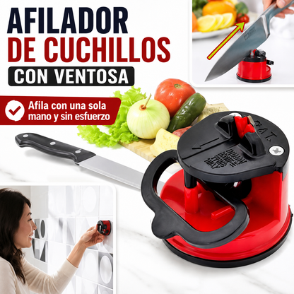 Afilador de Cuchillos Profesional con Ventosa – Afilado Rápido, Seguro y Sin Esfuerzo