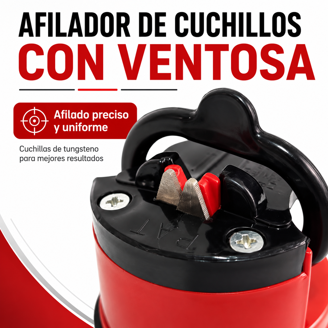 Afilador de Cuchillos Profesional con Ventosa – Afilado Rápido, Seguro y Sin Esfuerzo
