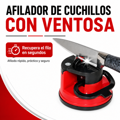 Afilador de Cuchillos Profesional con Ventosa – Afilado Rápido, Seguro y Sin Esfuerzo
