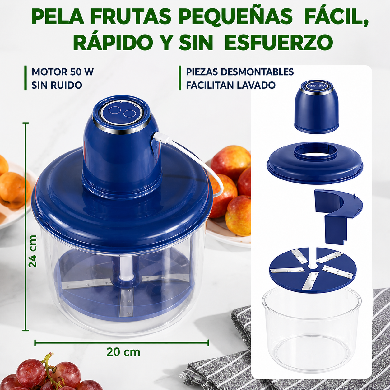 🍓 PEELFAST PRO™ | Pela y Prepara Frutas y Verduras Automáticamente en Segundos  + ¡REGALO EXCLUSIVO! 🔥