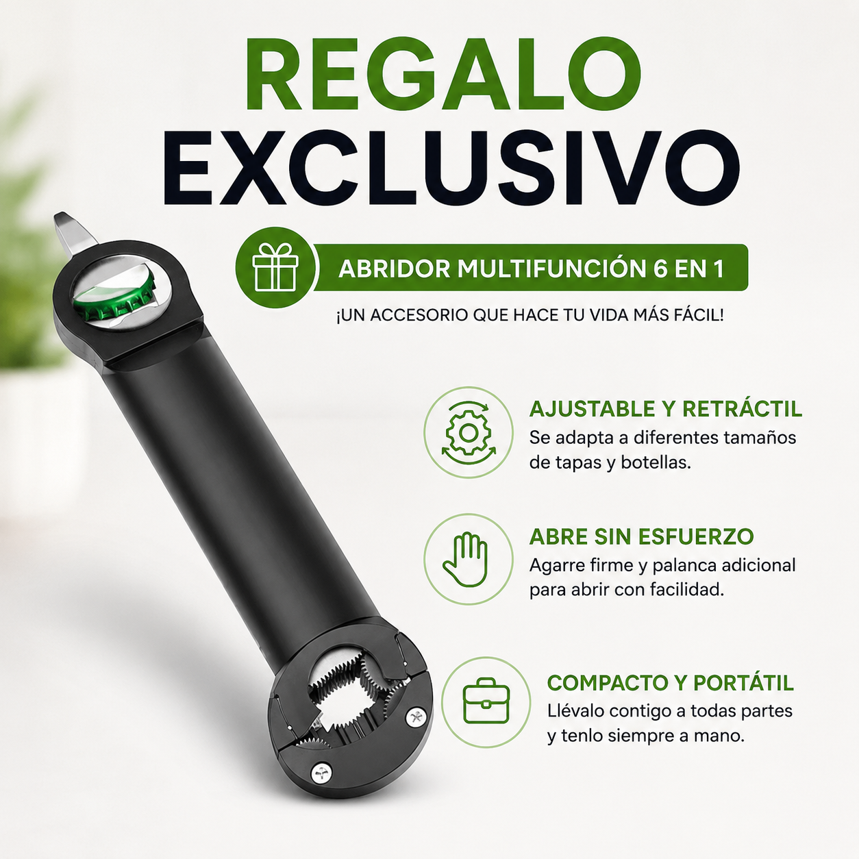 OpenFlex Pro™ — Abre frascos duros en segundos, sin dolor en las manos + REGALO EXCLUSIVO 🔥