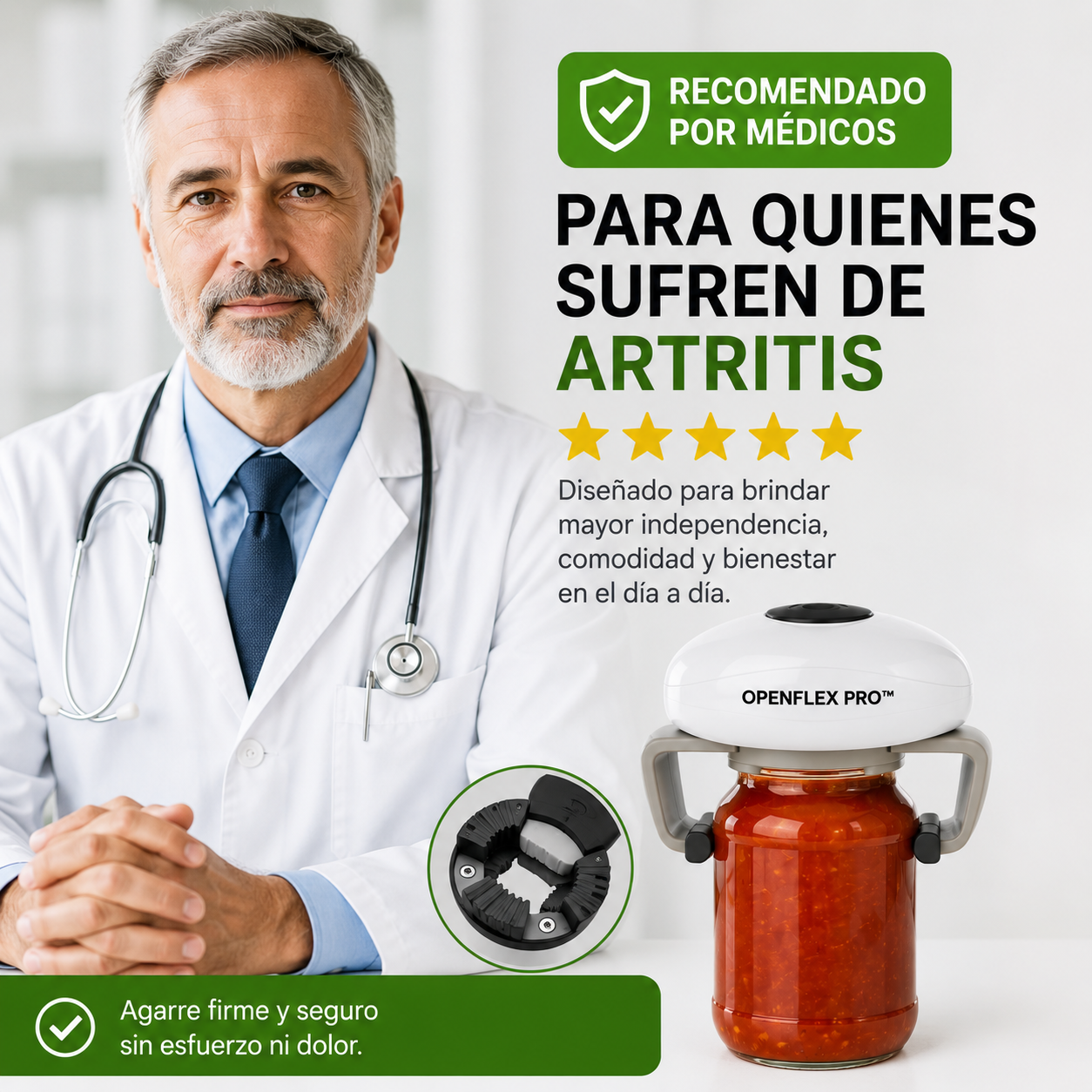 OpenFlex Pro™ — Abre frascos duros en segundos, sin dolor en las manos + REGALO EXCLUSIVO 🔥