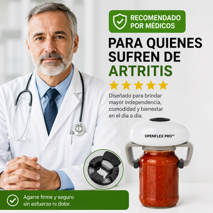 OpenFlex Pro™ — Abre frascos duros en segundos, sin dolor en las manos + REGALO EXCLUSIVO 🔥
