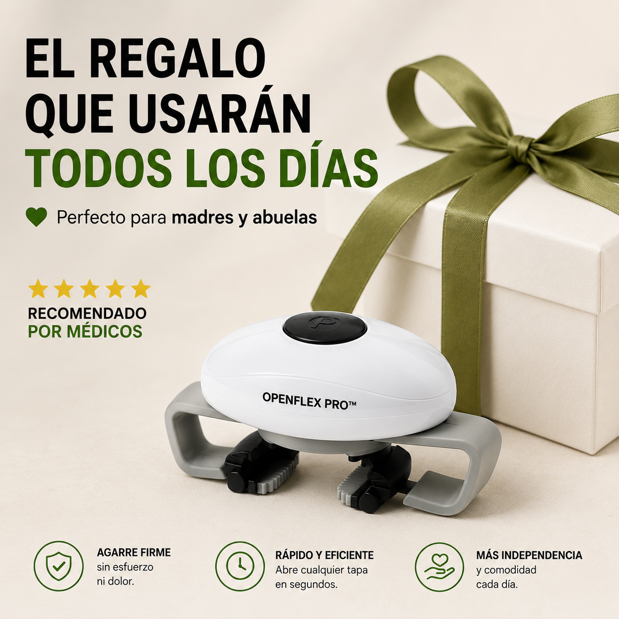 OpenFlex Pro™ — Abre frascos duros en segundos, sin dolor en las manos + REGALO EXCLUSIVO 🔥