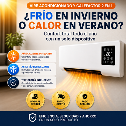 ❄️MINI AIRE ACONDICIONADO 2 EN 1: Calienta en inverno y refresca en verano🚚¡Envío Gratis en 14H!🔥