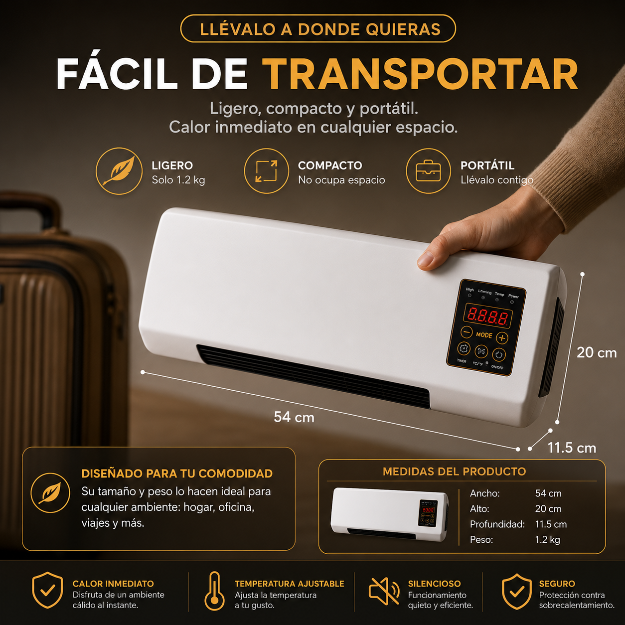 ❄️MINI AIRE ACONDICIONADO 2 EN 1: Calienta en inverno y refresca en verano🚚¡Envío Gratis en 14H!🔥