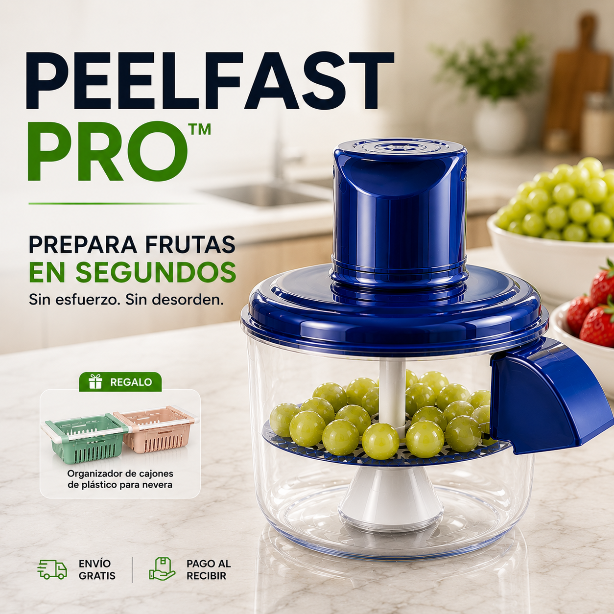🍓 PEELFAST PRO™ | Pela y Prepara Frutas y Verduras Automáticamente en Segundos  + ¡REGALO EXCLUSIVO! 🔥