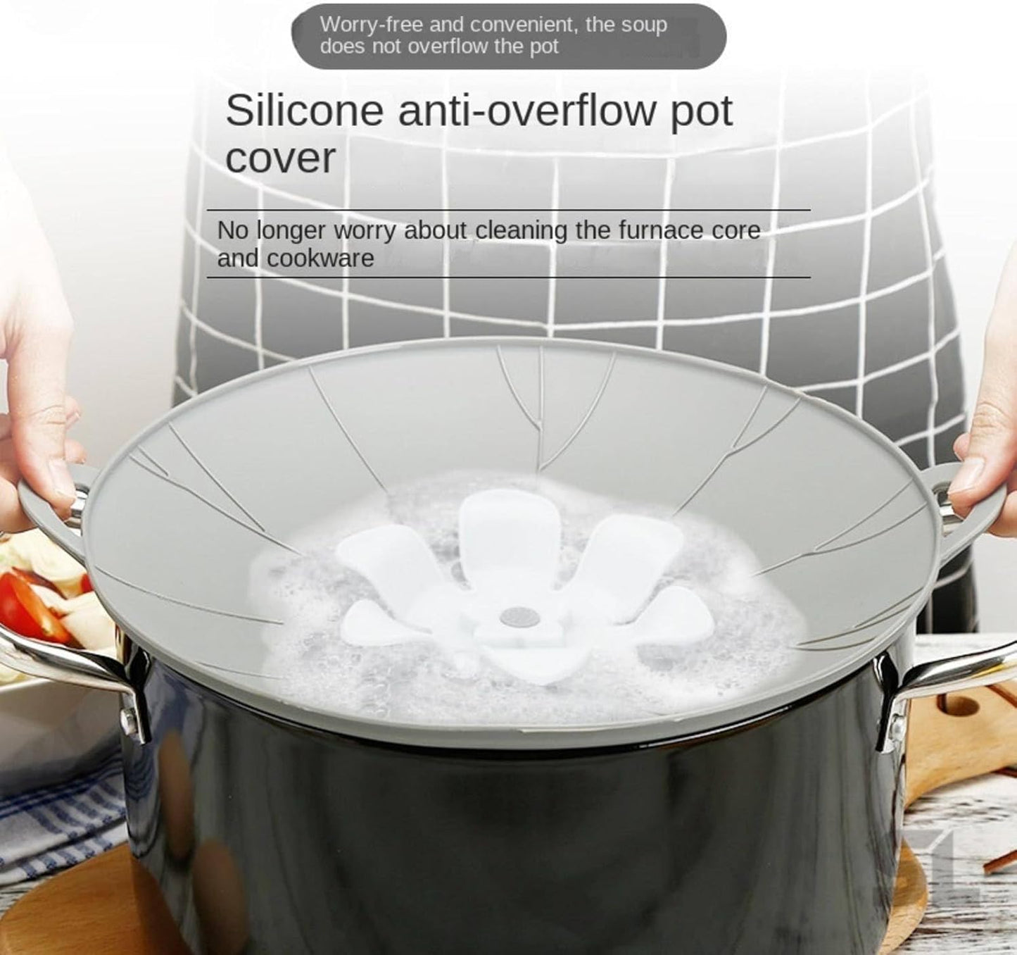 Tapa de silicona multifunción anti-derrame