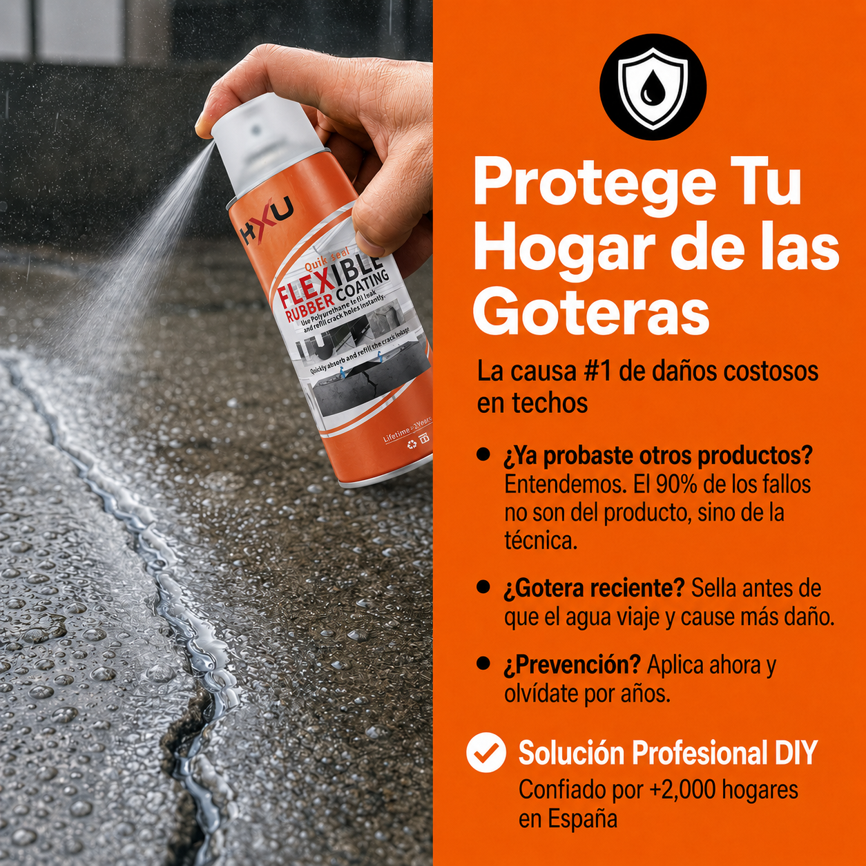 HidroBlock Pro™ | Spray Impermeabilizante Anti-Goteras